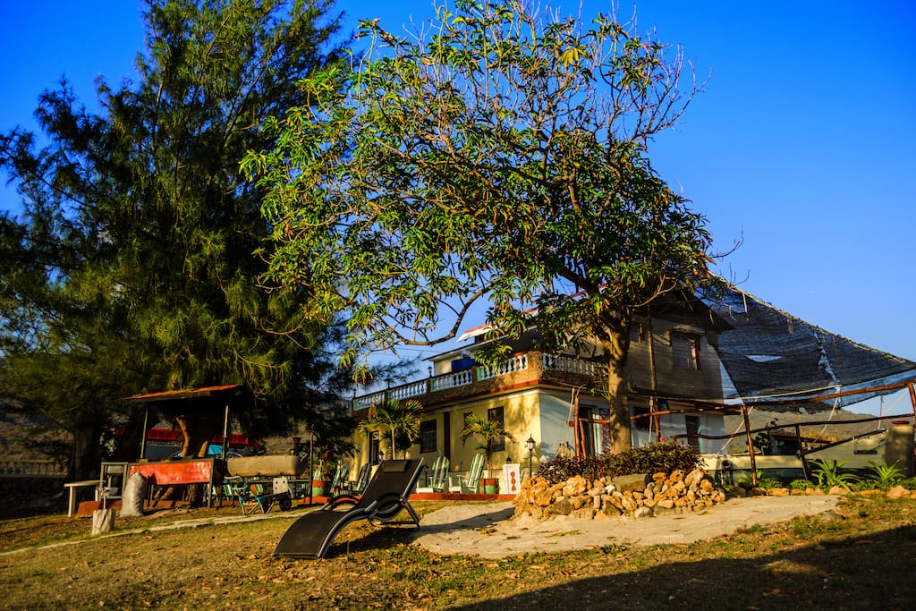 Inside of villa