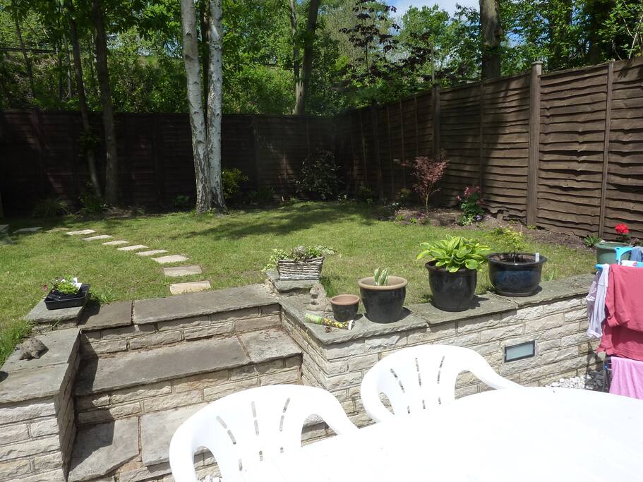 Garden & patio to relax in.