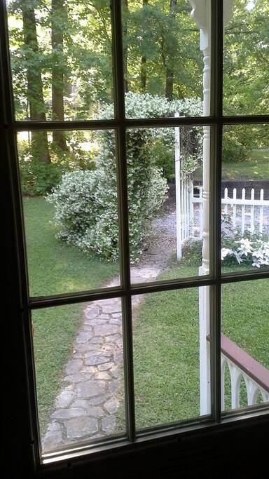 looking out from entrance foyer