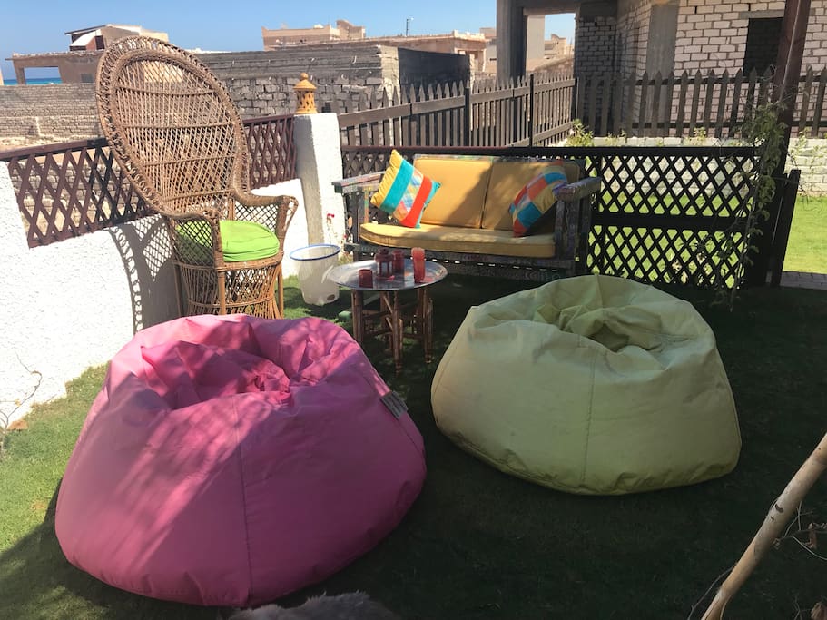 Outside seating area