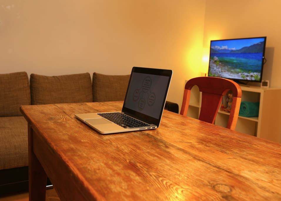 You can use the dining table as a good working place as well!