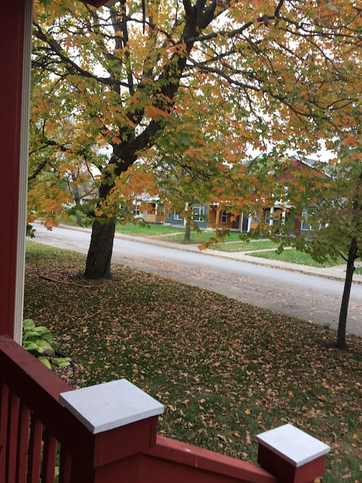 Great neighborhood view across the street.