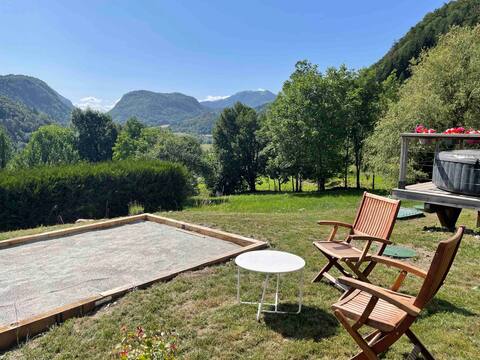 Chalet large terrace beautiful view ,Sauna