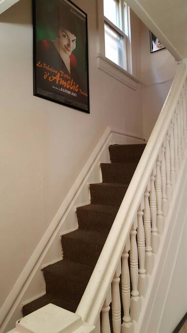 Quirky staircase with Amelie