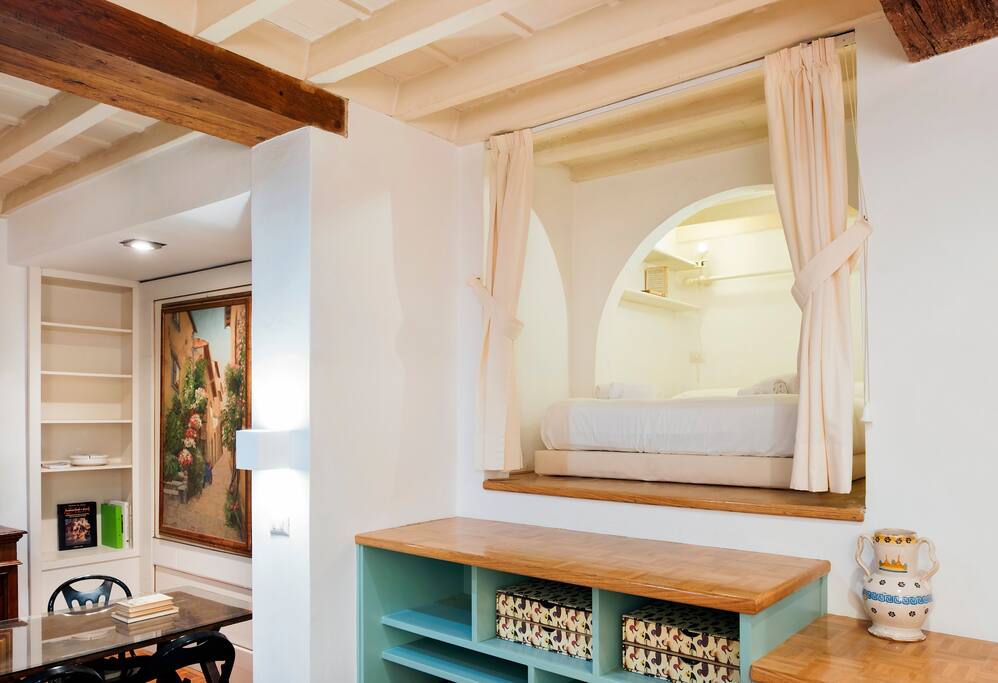 Open space with living room & Bedroom