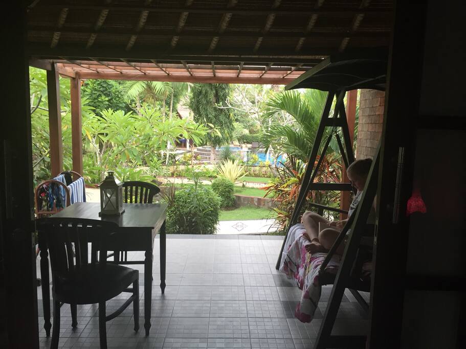 Delightful shaded patio