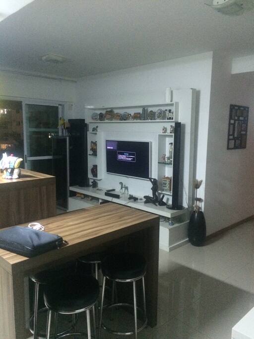 Kitchen and TV Room