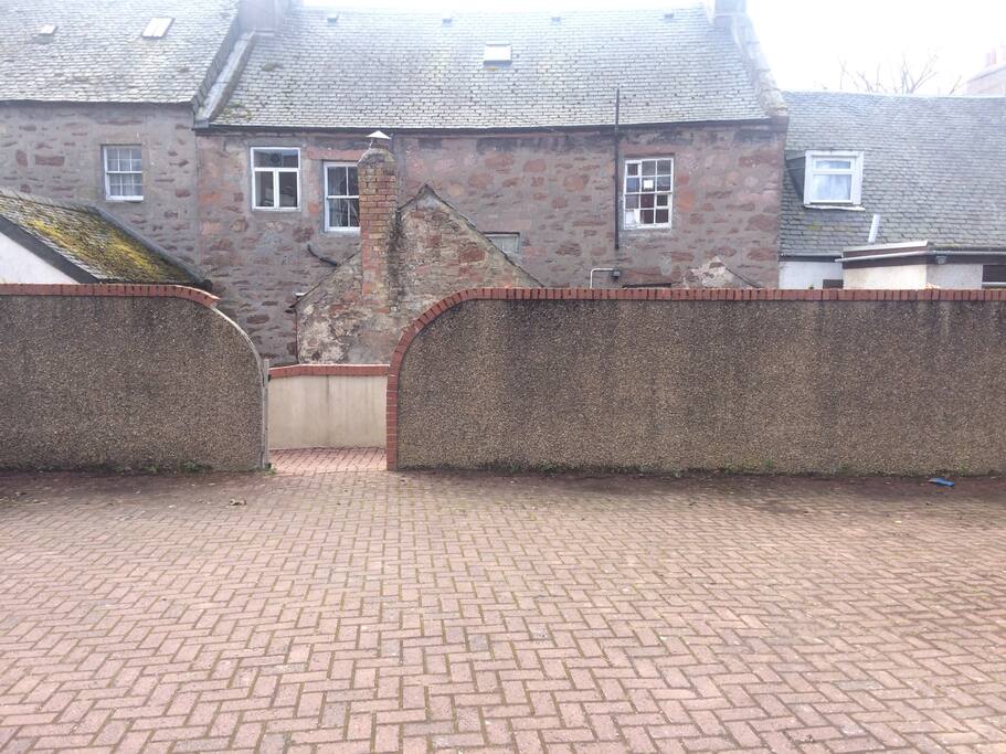Private Car Park behind the house.