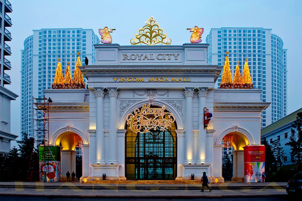The condo is in Royal City, one of the most modern and crowded shopping and entartainment centers in Vietnam; however, the condo is very quiet for relax after a tired travel day because it is on the 25th floor. No fear for noise, mouse, and theft like houses in the old street.