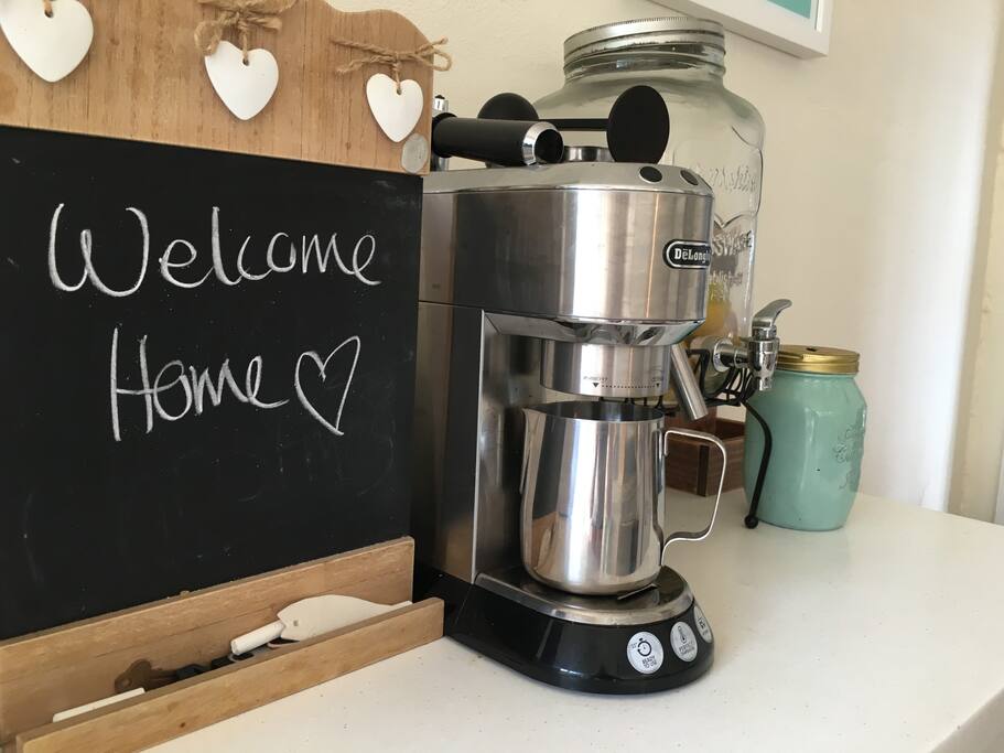 Espresso machine and coffee grinder
