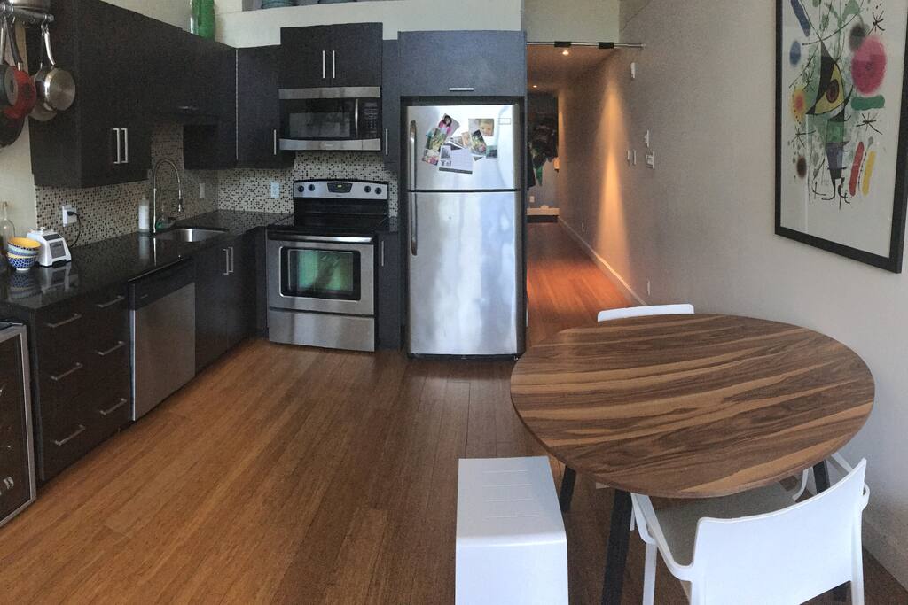 Kitchen and dining area