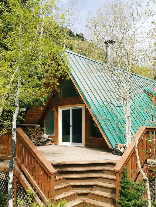 Front deck in Spring