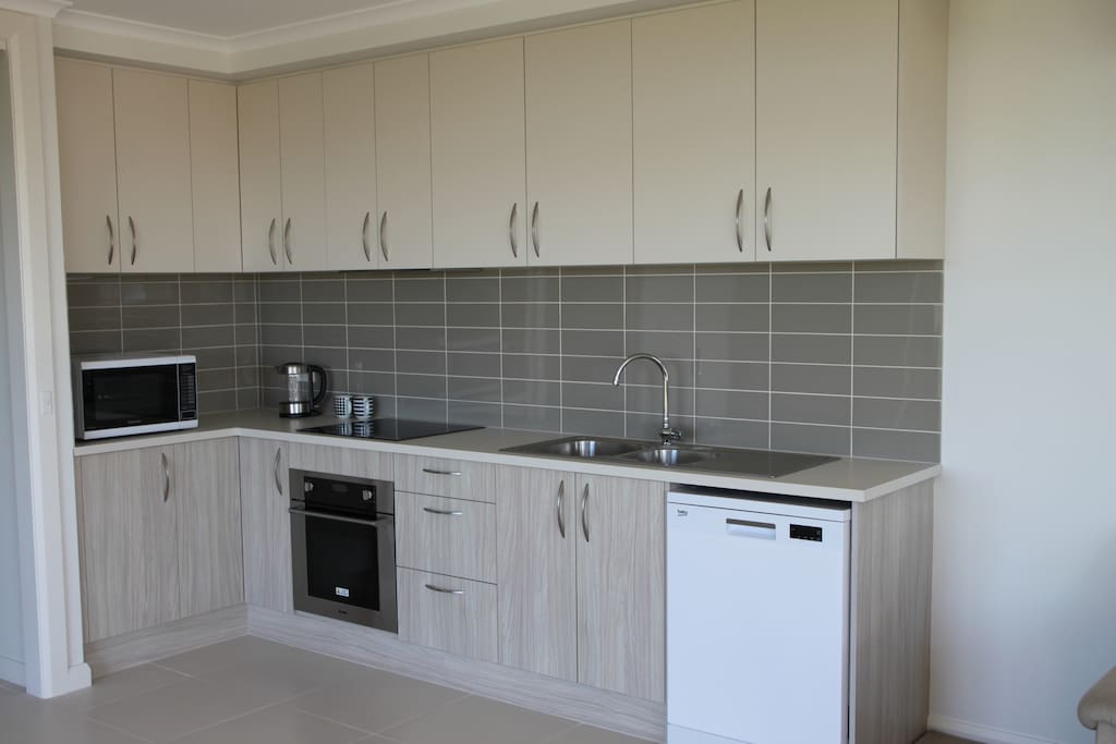 Fully functional kitchen with fridge
