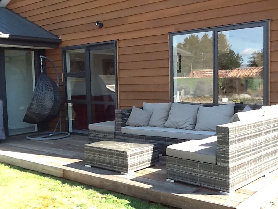 An area to escape the sun in the evening