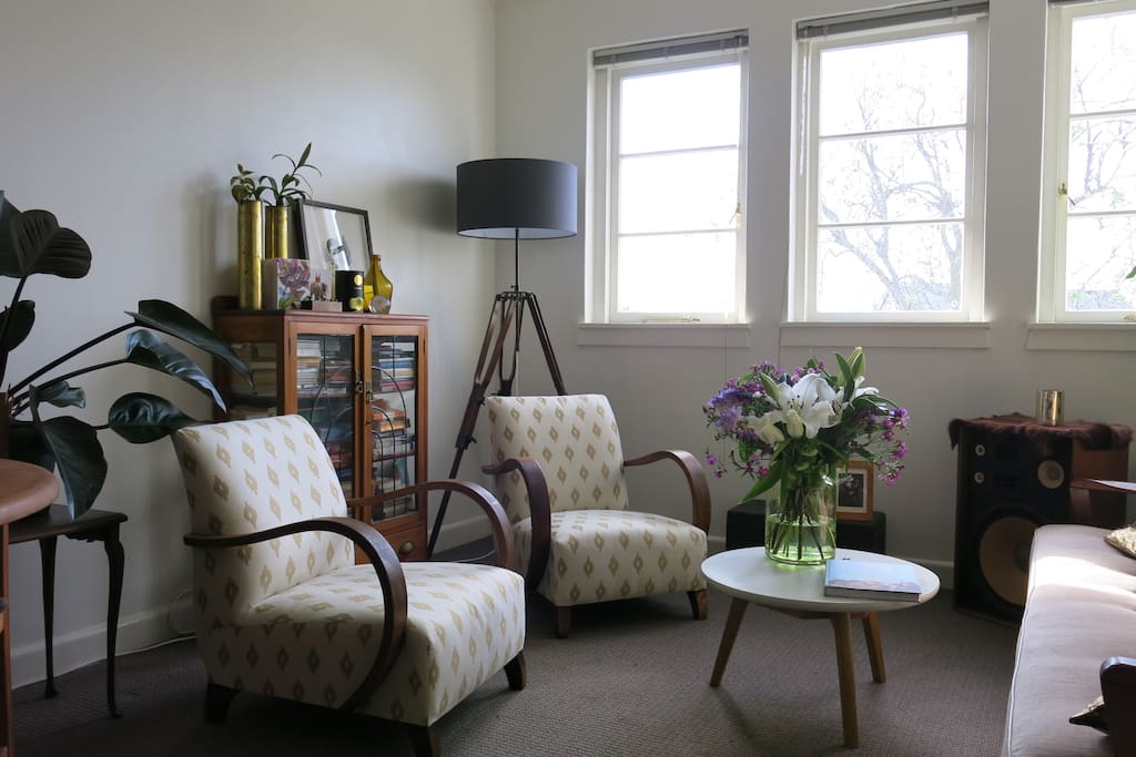 Stylish bohemian furnishings