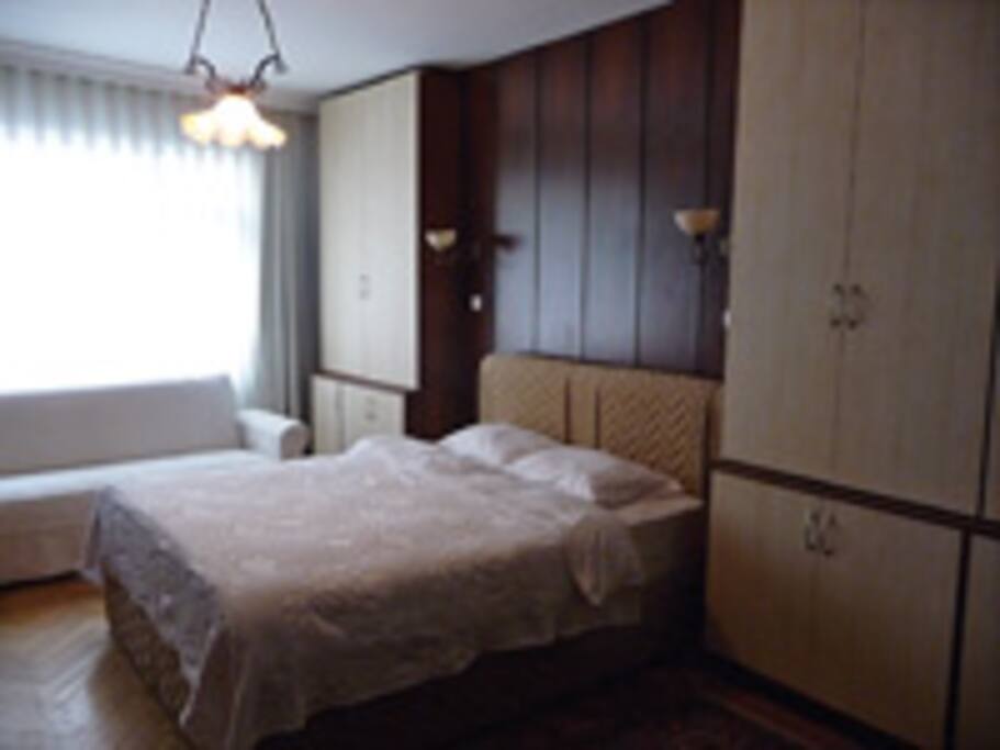 There are 2 bedrooms with double beds