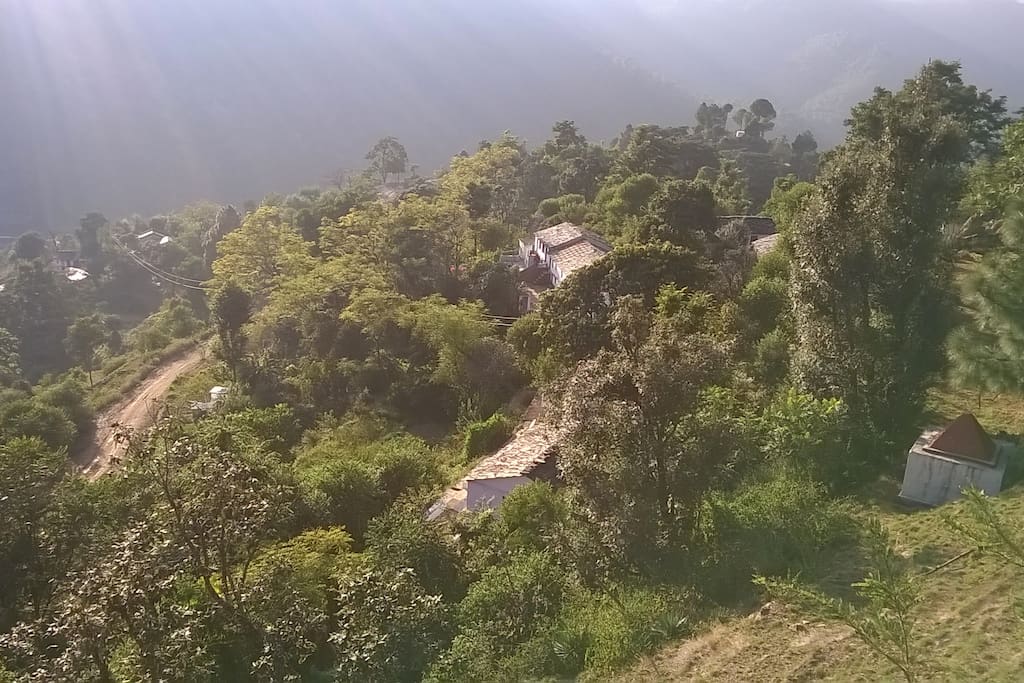 View of Home from Top Mountain