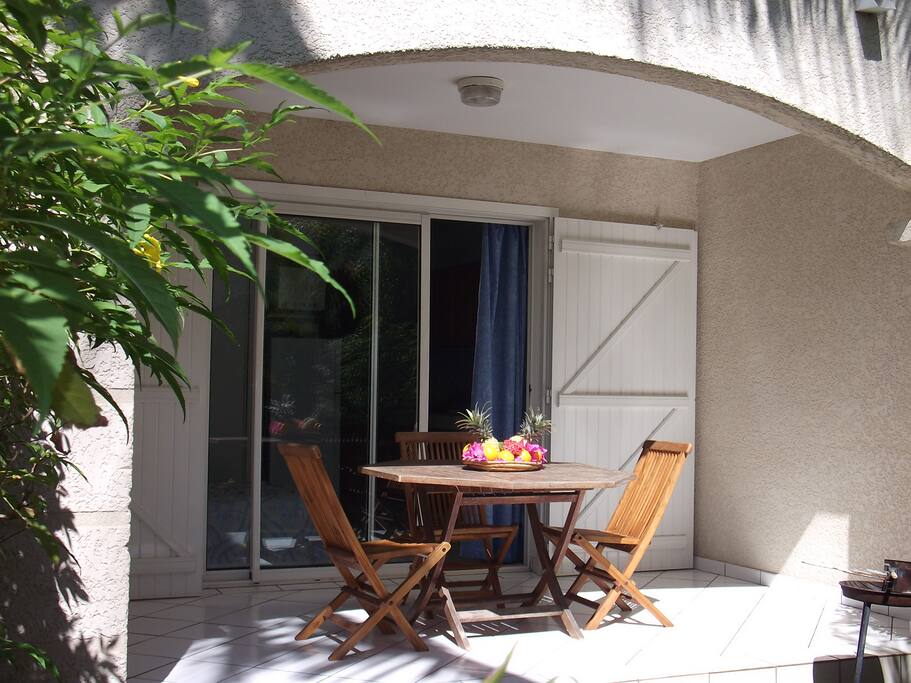 Terrasse et jardin privatif