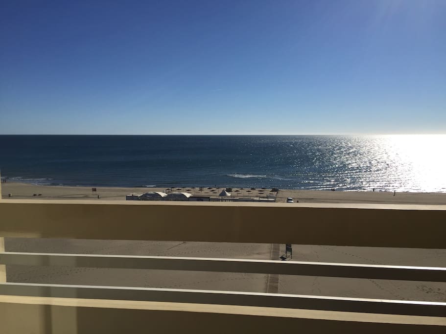 Vue terrasse matin tôt !