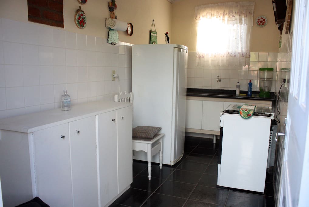 A cozinha.