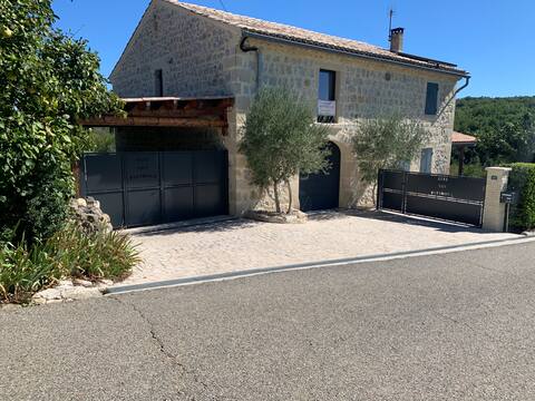 Holiday home with pool and secluded  10 people