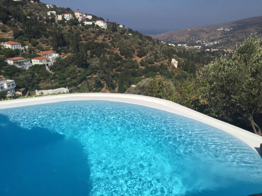 One of a Kind 1900s Farmhouse Villa with pool - Andros