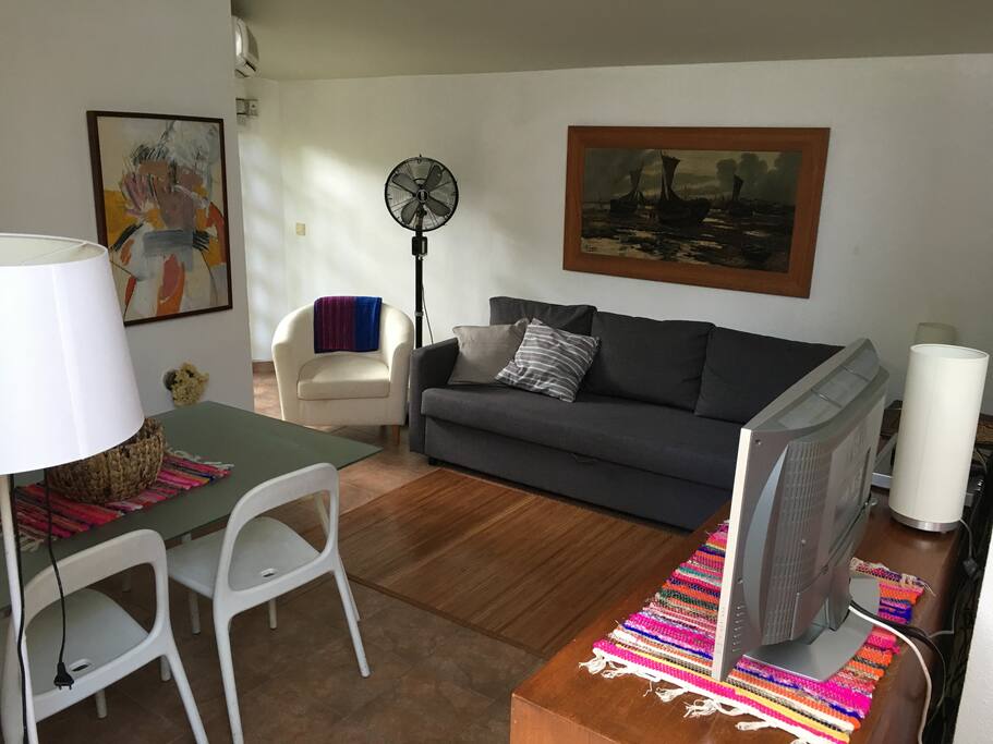 Dining room with sofa bed for 2 people