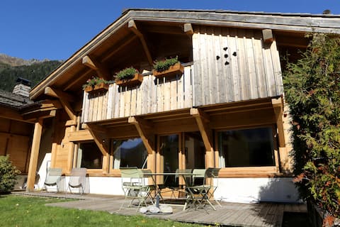 Beautiful chalet Poya, Mont Blanc view and Sauna