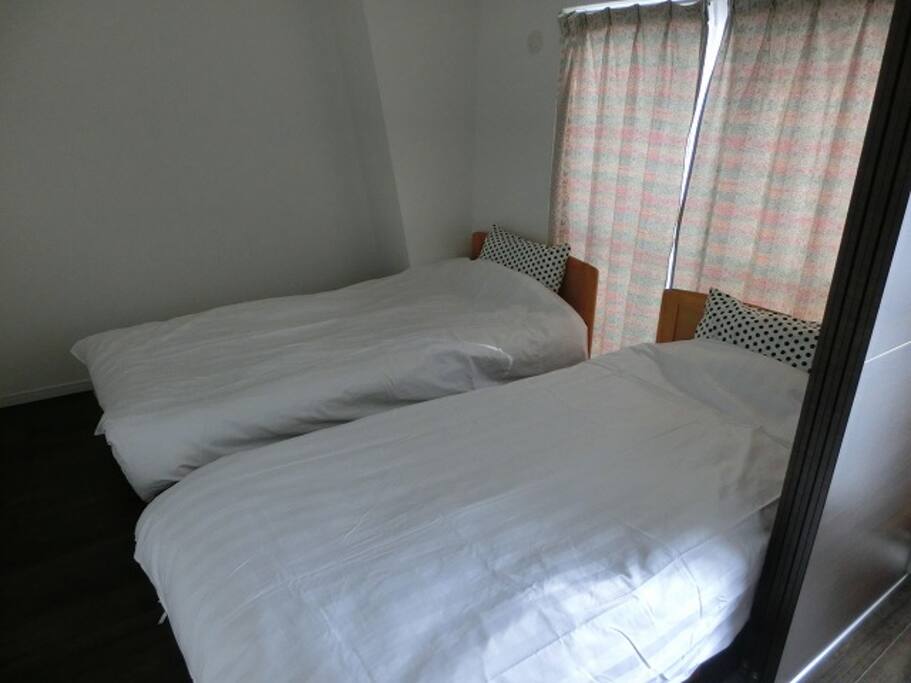 bedroom with a slide door