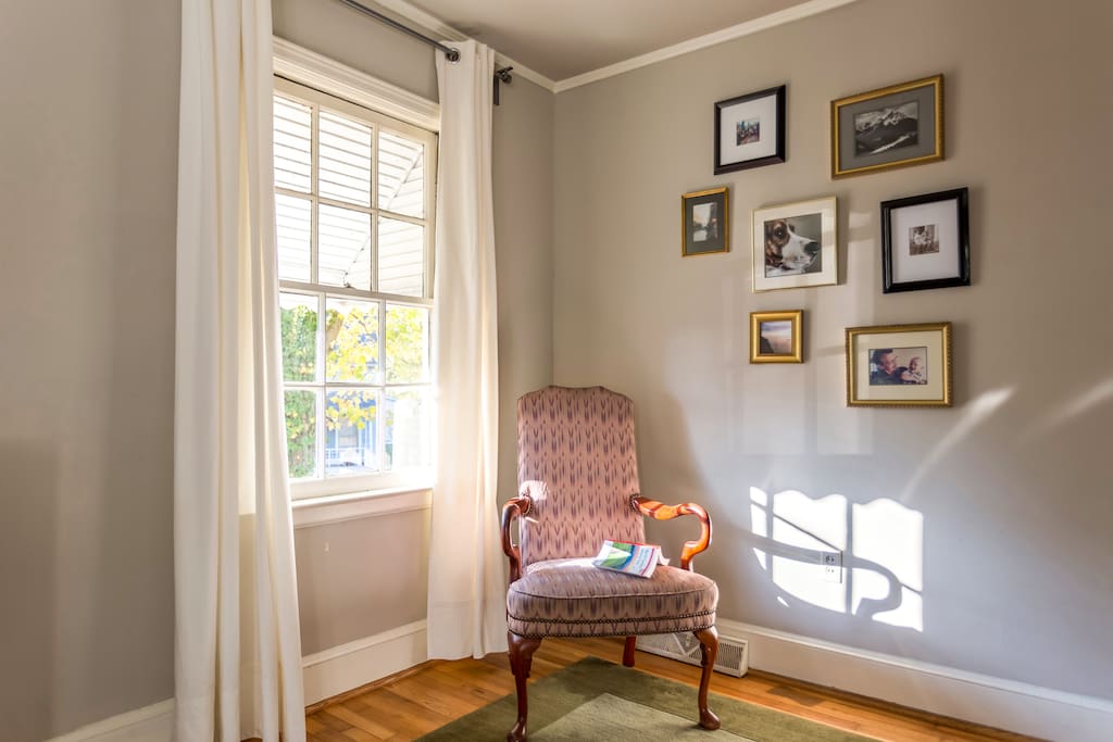Catch up with a book in the sunny reading nook.