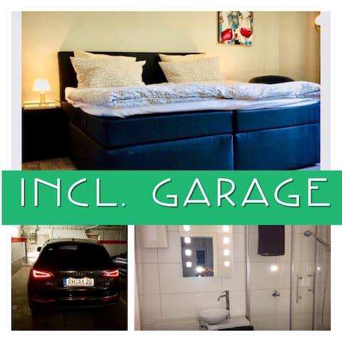 Relax in a central, relaxed atmosphere! Incl. Garage!
