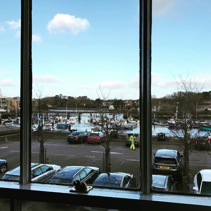 The view of the Quay from the upstairs lounge.