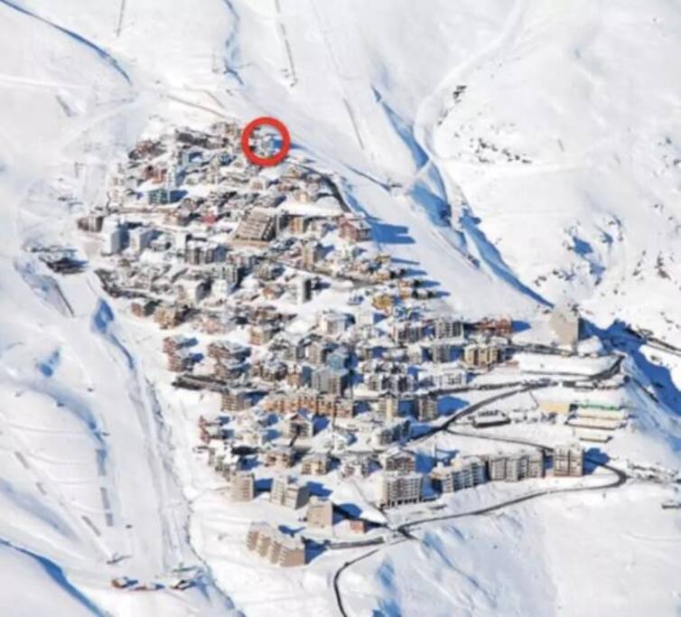 Mapa del centro de ski