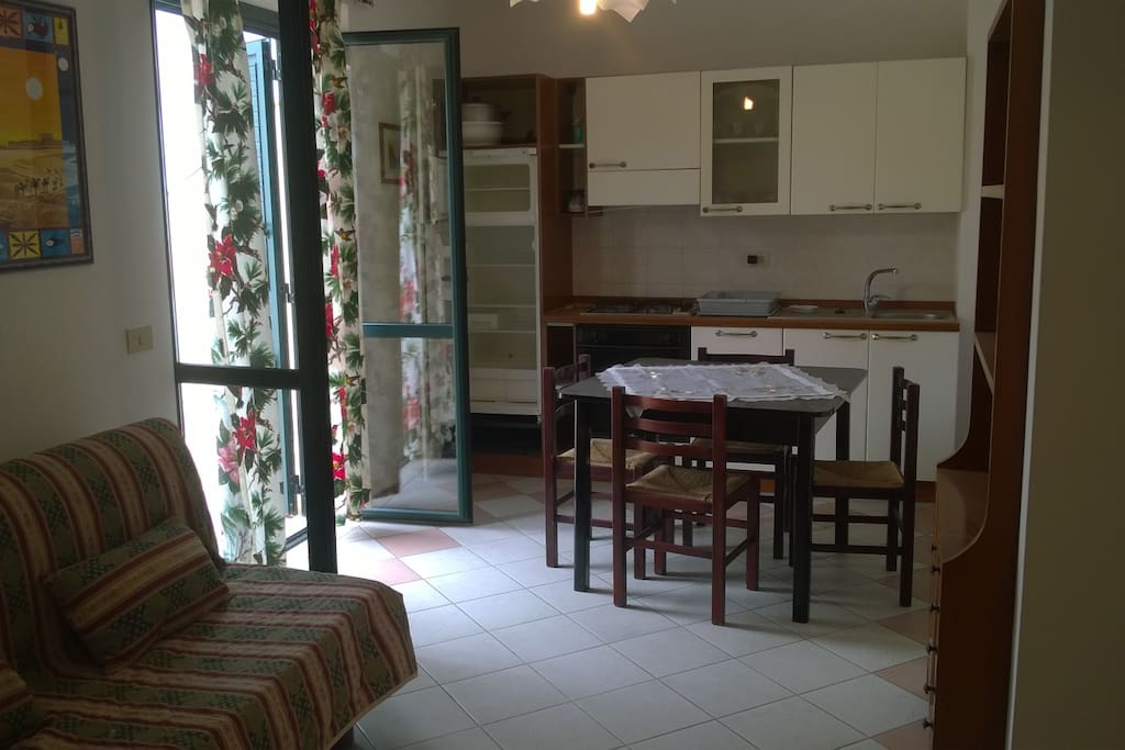 Cucina/Soggiorno/divano letto