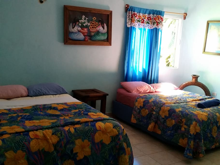 Inside one of our Casitas.
