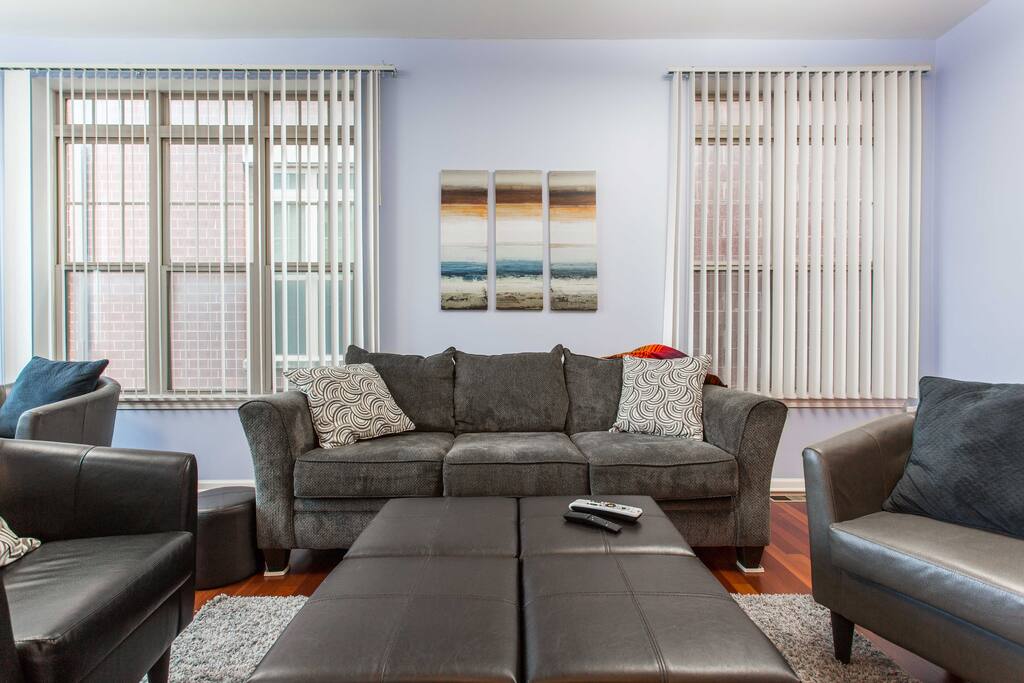 Family room very comfortable seats 10-14 Guests! Not shown is a 55 inch curved TV.