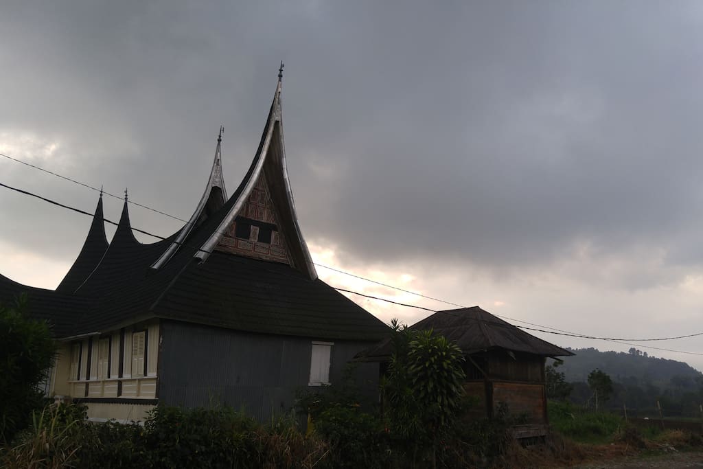 Rumah Gadang, available to visit, right in the front of the house.