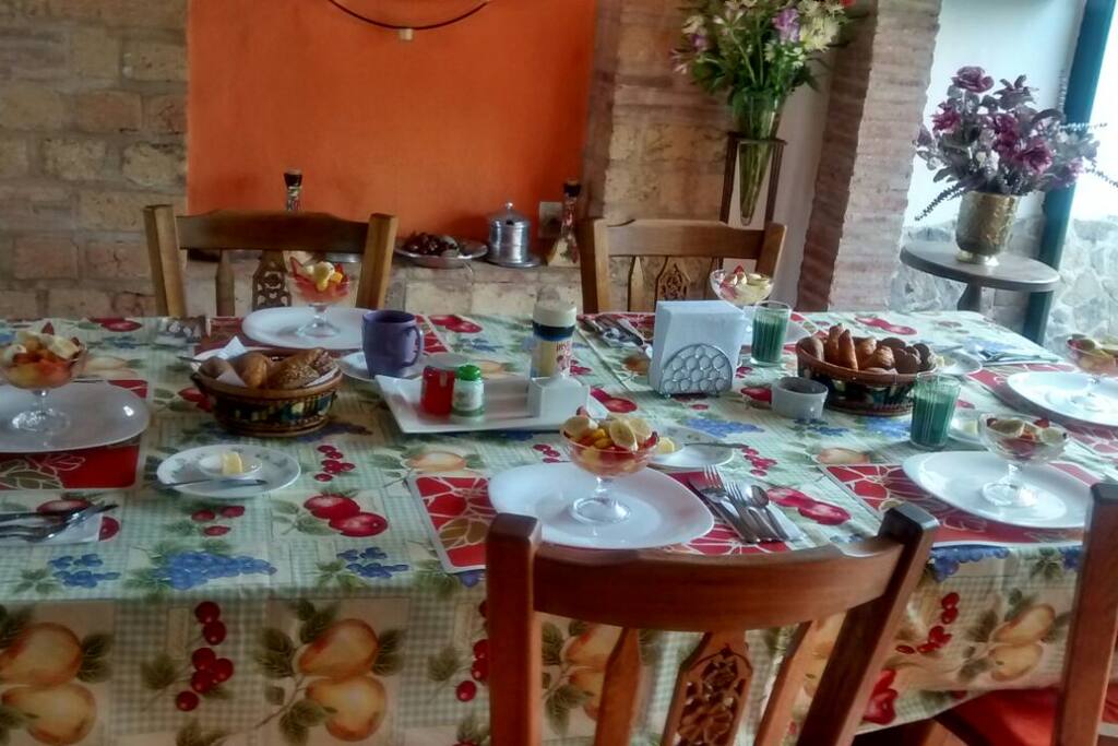 Breakfast is included in the price.