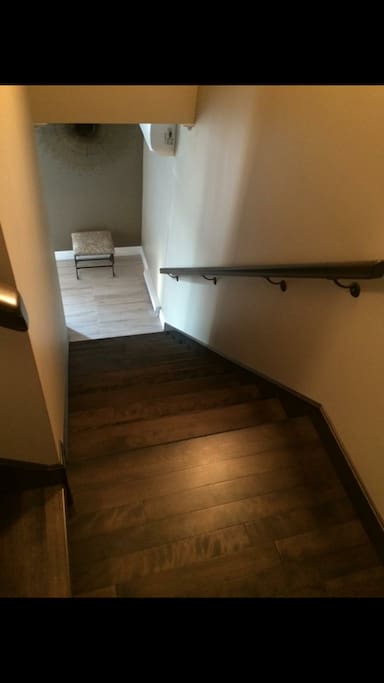 Stairs leading to second floor