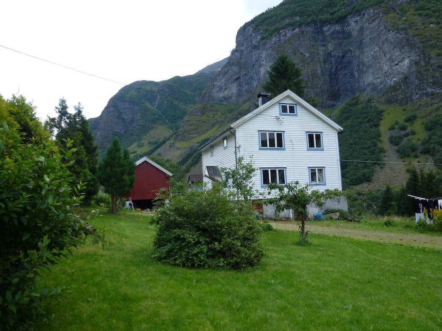 The house and a smal part of the garden.