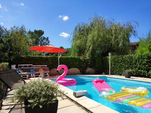 Maison de campagne avec piscine
