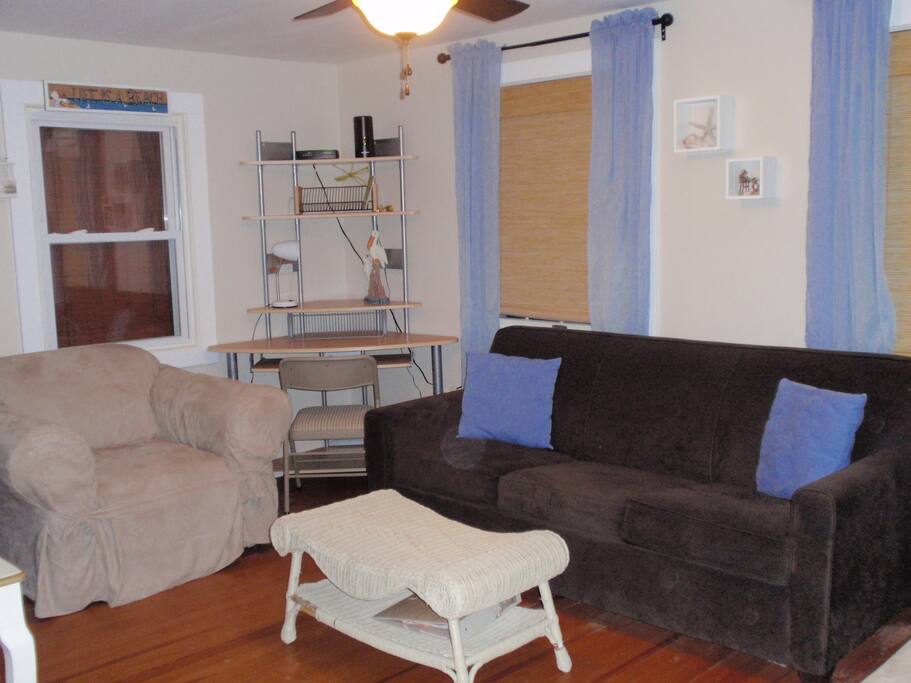 Living Room & Desk Area