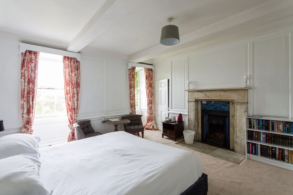 Large room with period fireplace