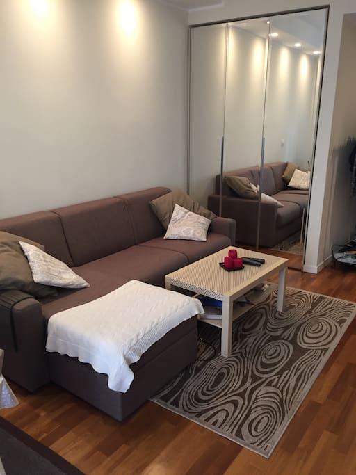Livingroom with sofa bed
