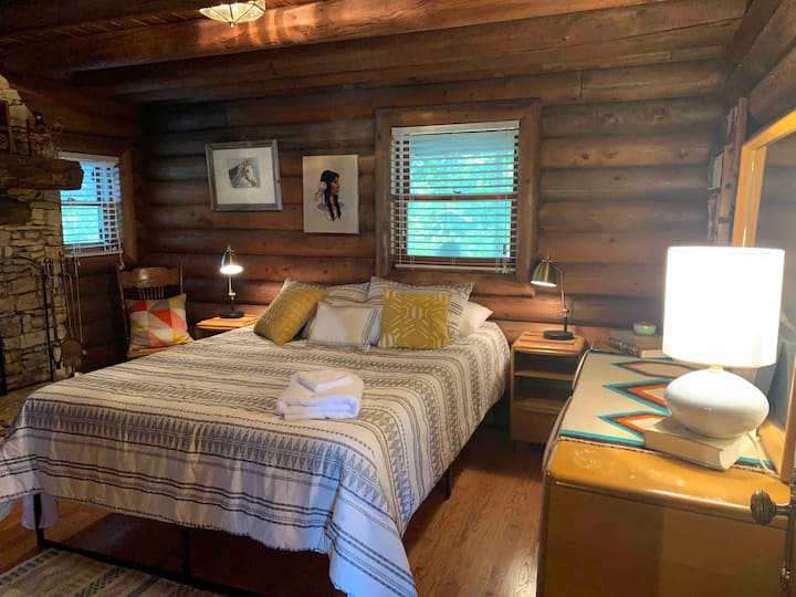 Master bedroom with queen bed