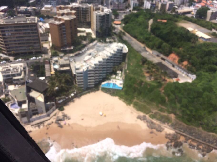 Vista aérea do condomínio.
