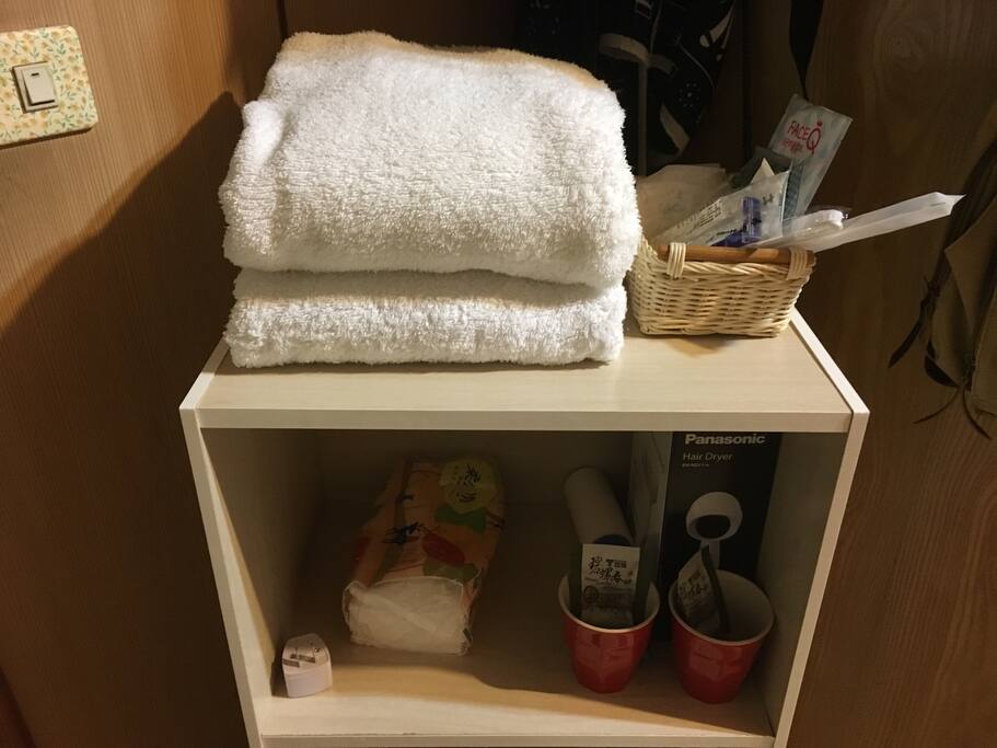 浴巾、備品、