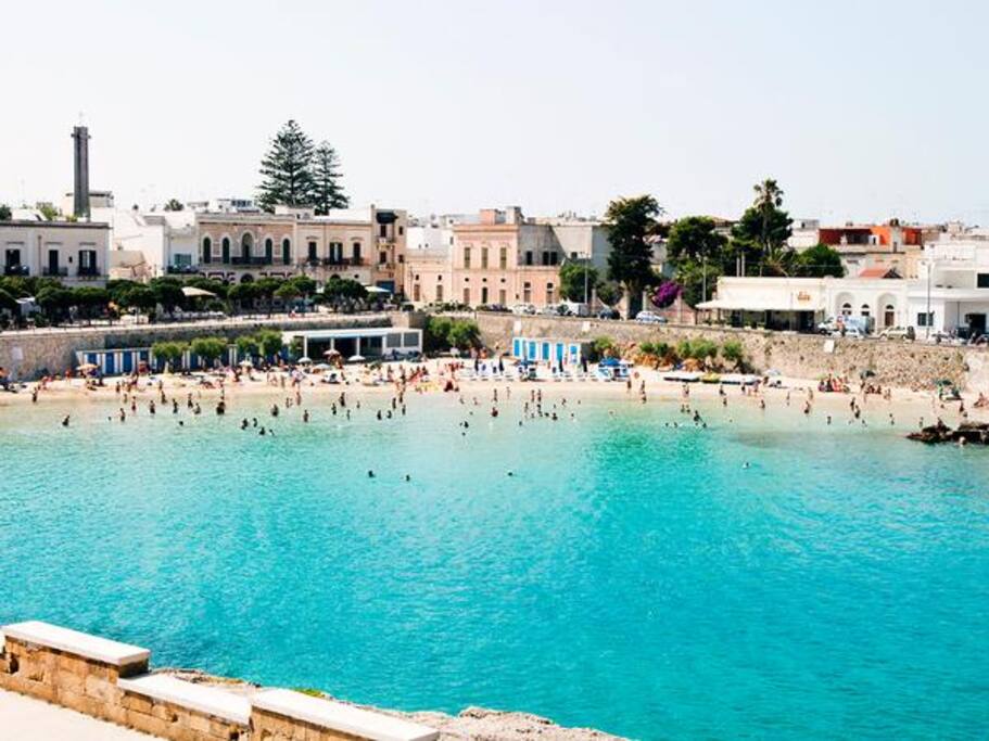 Vista della spiaggia
