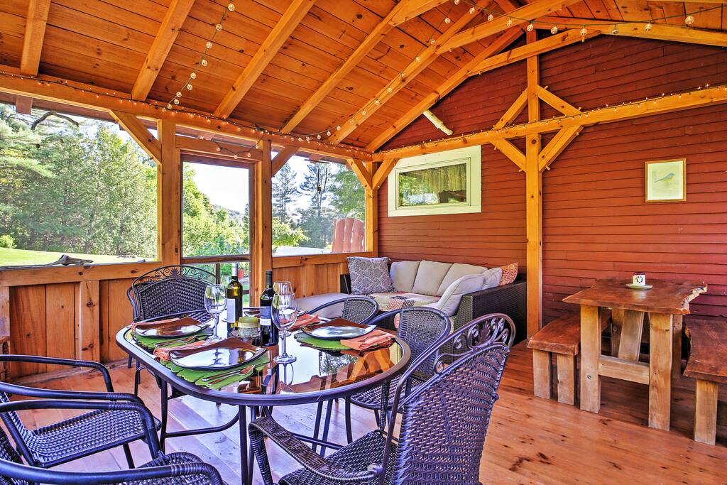 You'll love spending hours in the 16x16 screened-in porch.
