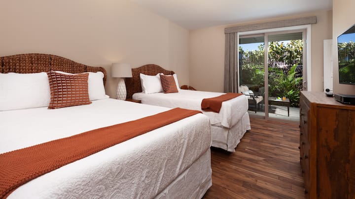 Spálňa č.3  -  Dve manželské postele Queen s vlastným Lanai